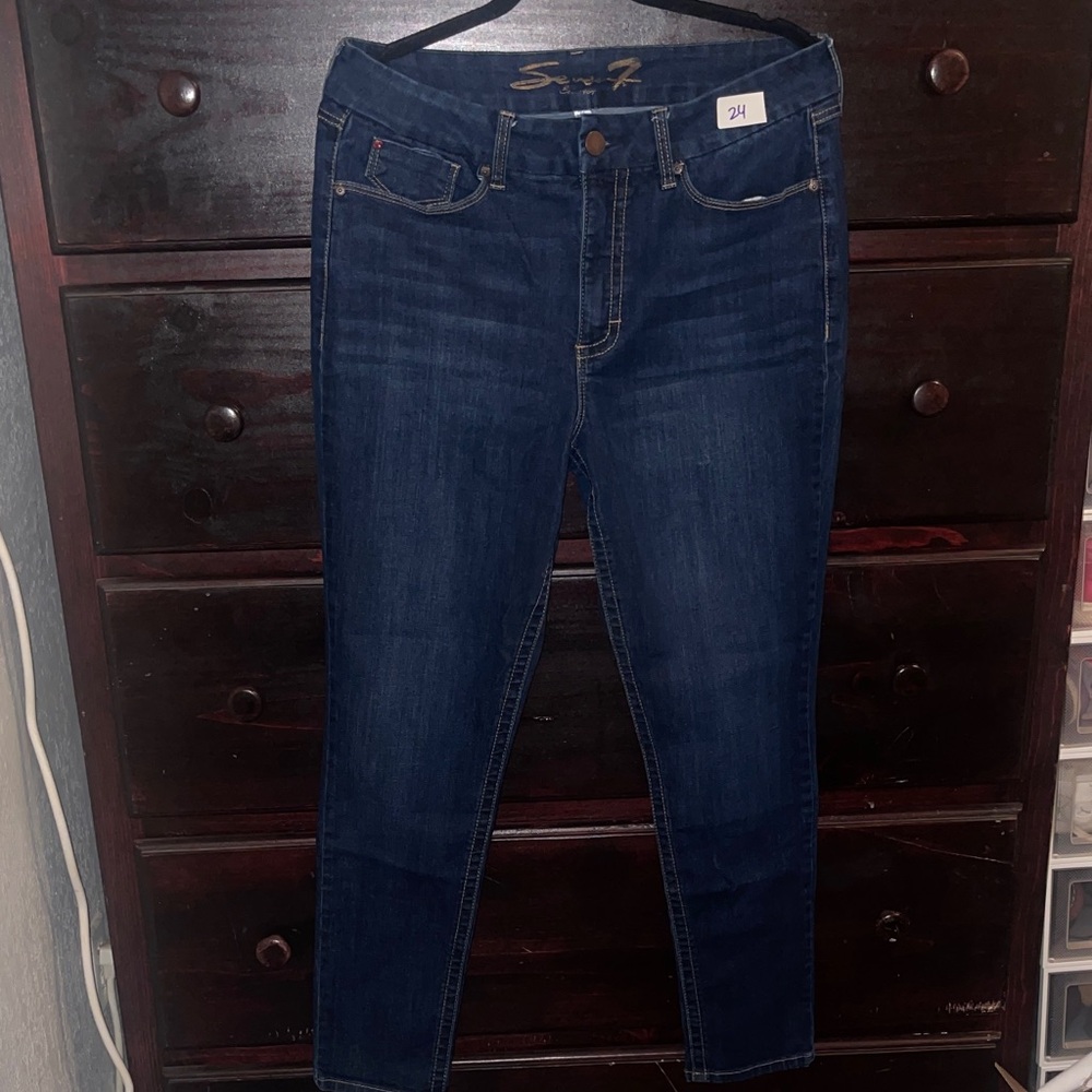 #24 - Seven7 Dark Indigo Women's Skinny Jeans